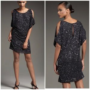 New Pisarro Nights Black Sequin Sheath Dress